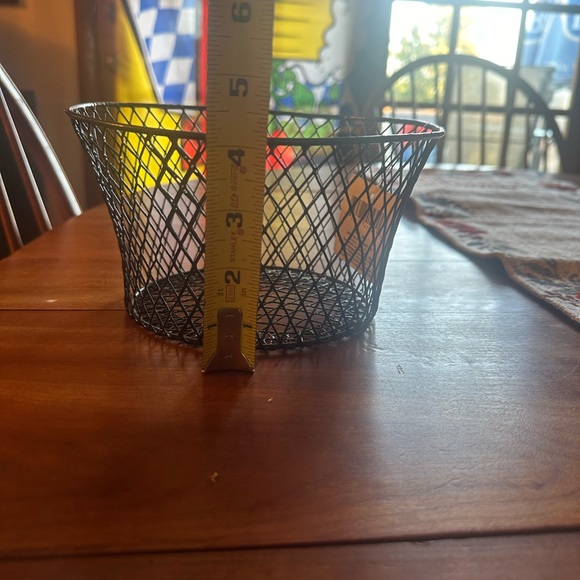 Black Circular Wired Storage Basket - Picture 8 of 8